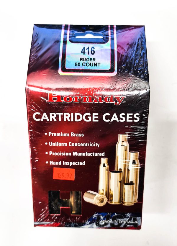 Hornady 416 Ruger Unprimed Cartridge Cases (50ct)
